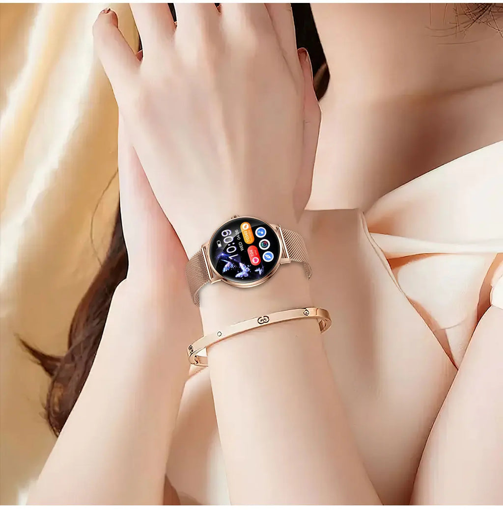2026 Model of Military-Grade Stylish Smartwatch, 1.19-Inch AMOLED Screen, Heart Rate and Blood Oxygen Monitoring, Bluetooth Call