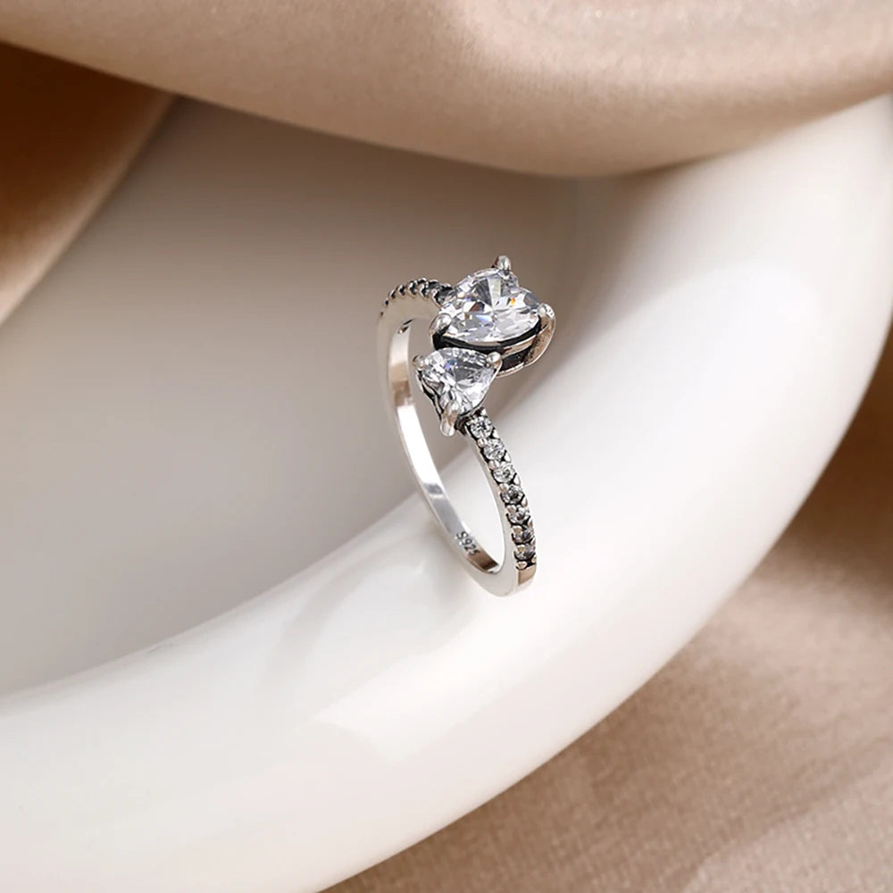 Classic Stackable Bowknot Rings for Women, Silver/Gold/Rose Gold Promise Rings, Fashion Wedding Engagement Band Jewelry Gift