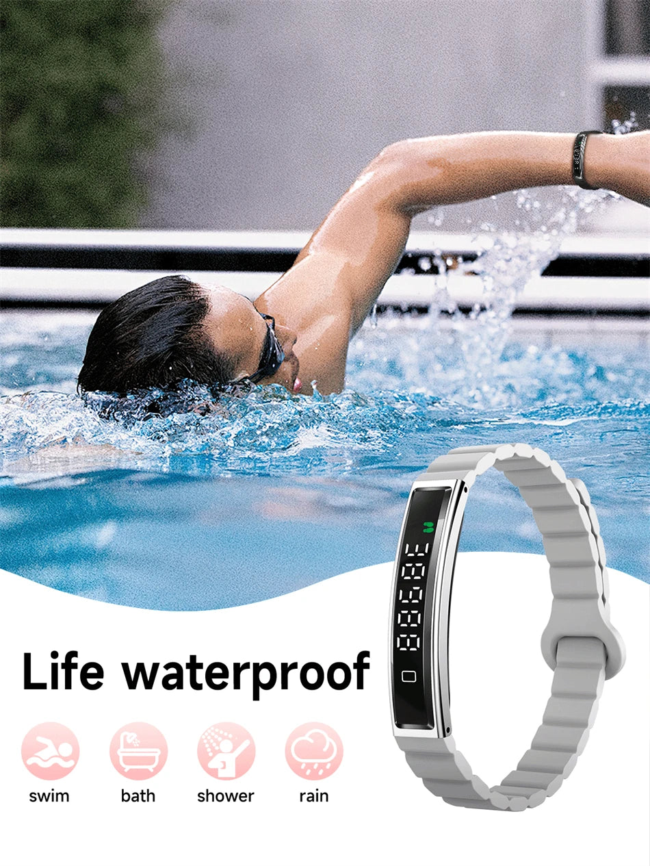 Health Smart Band Fitness Tracker Smartwatch with Heart Rate Blood Oxygen Sleep Monitor Waterproof Pedometer Watch for Women Men
