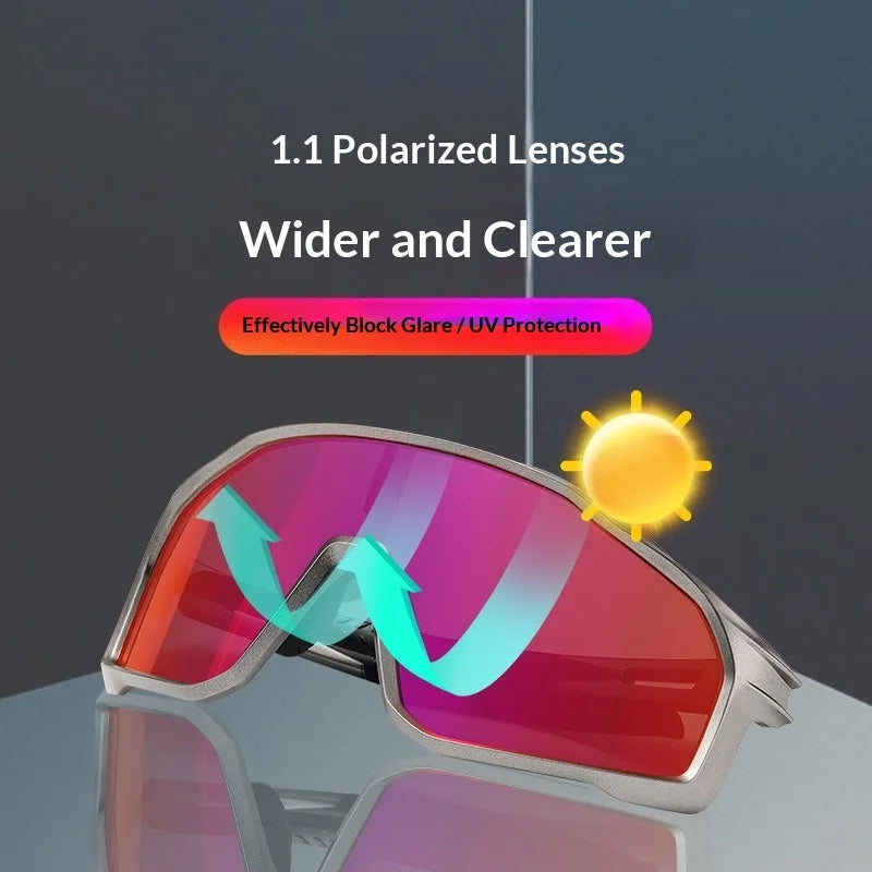 Myopia Premium Prescription Polarized Sports Sunglasses for Cycling, Driving & Running with Full UV Protection & Fashion Design