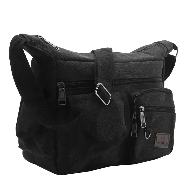 Casual Tote Travel Male Crossbody Bag Men's Canvas Shoulder Bags Luxury Messenger Bags Fashion High Quality Handbag Chest Bag