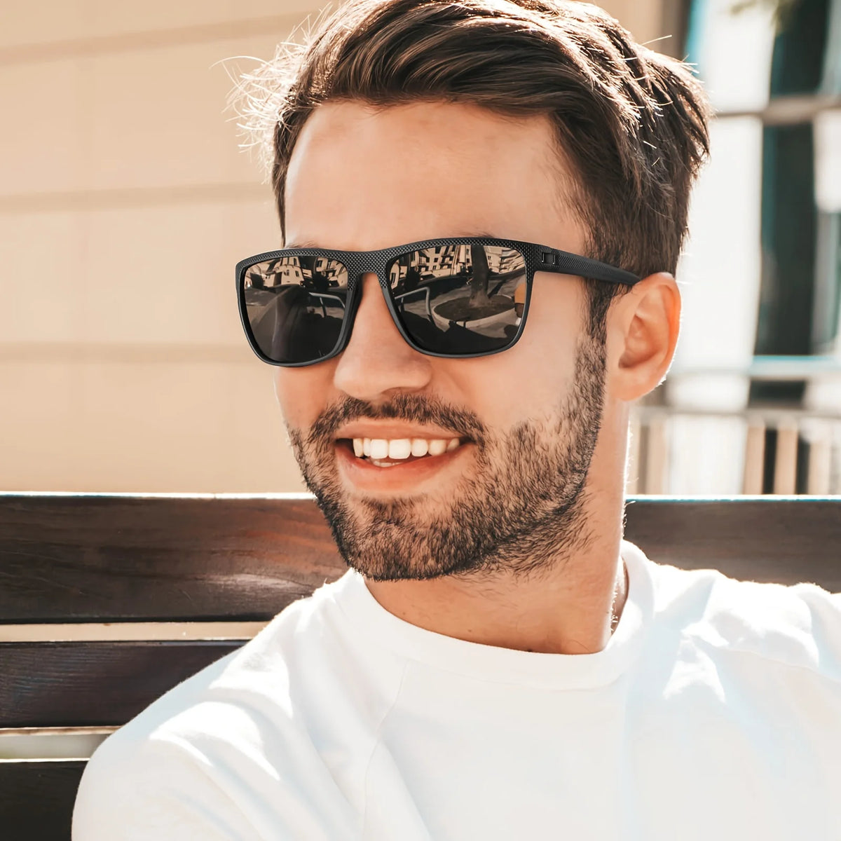 Premium Sports Sunglasses - Spring Hinge Design, UV400 Unisex Comfort Fit for Cycling, Fishing, Beach & Leisure