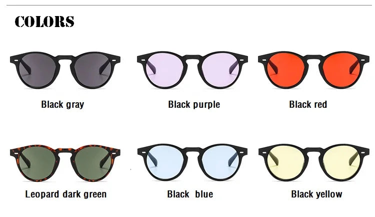 2024 Round Sunglasses Men Brand  Vintage Small Sun Glasses Ladies Glasses Women  Luxury Designer Eyeglasses UV400