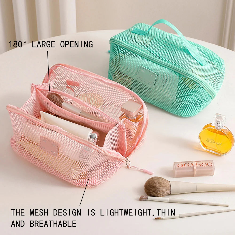 Makeup Organizer Female Toiletry Kit Bag Make Up Case Storage Pouch Vanity Storage, Cosmetic Bag, Organizer Bag For Travel Zip