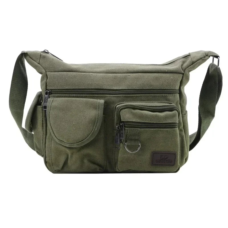 Casual Tote Travel Male Crossbody Bag Men's Canvas Shoulder Bags Luxury Messenger Bags Fashion High Quality Handbag Chest Bag