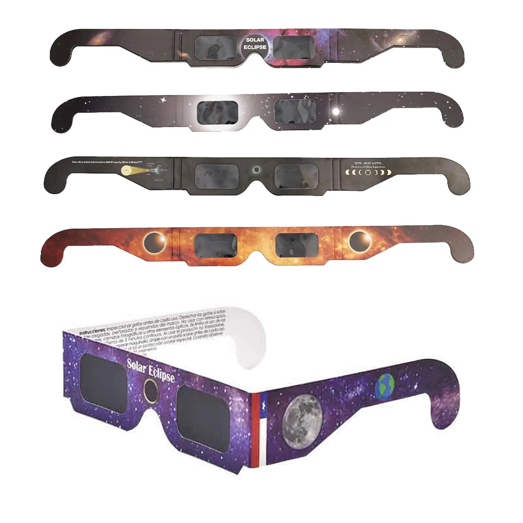 Pack Of 10 Solar Eclipse Glasses -Total Solar Eclipse Viewing Sunglasses With Superior Optics,Sun Safe Shades For Adults Or Kids