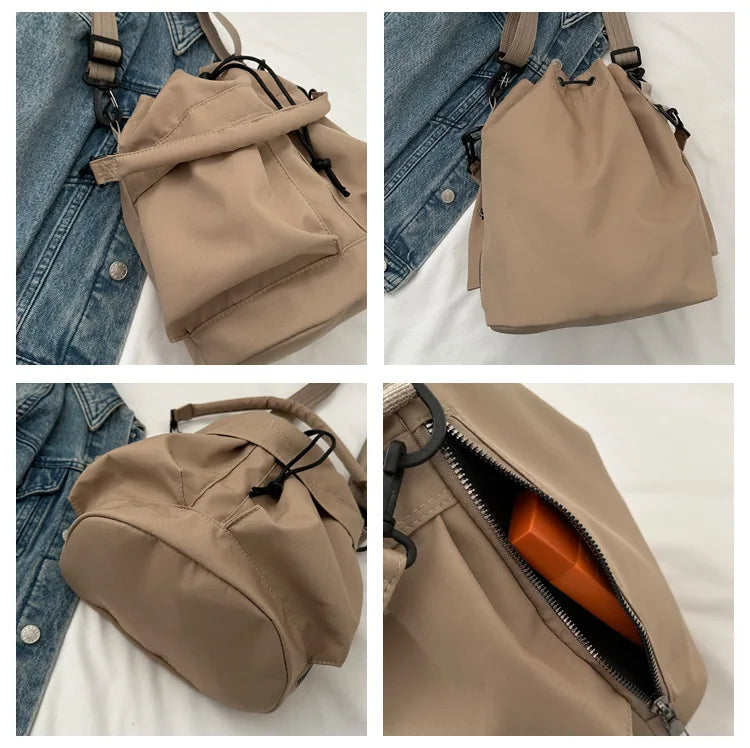 Fashionable Crossbody Bags for Women Shoulder Bag Large Capacity Oxford Women Bucket Bag Purse and Handbags