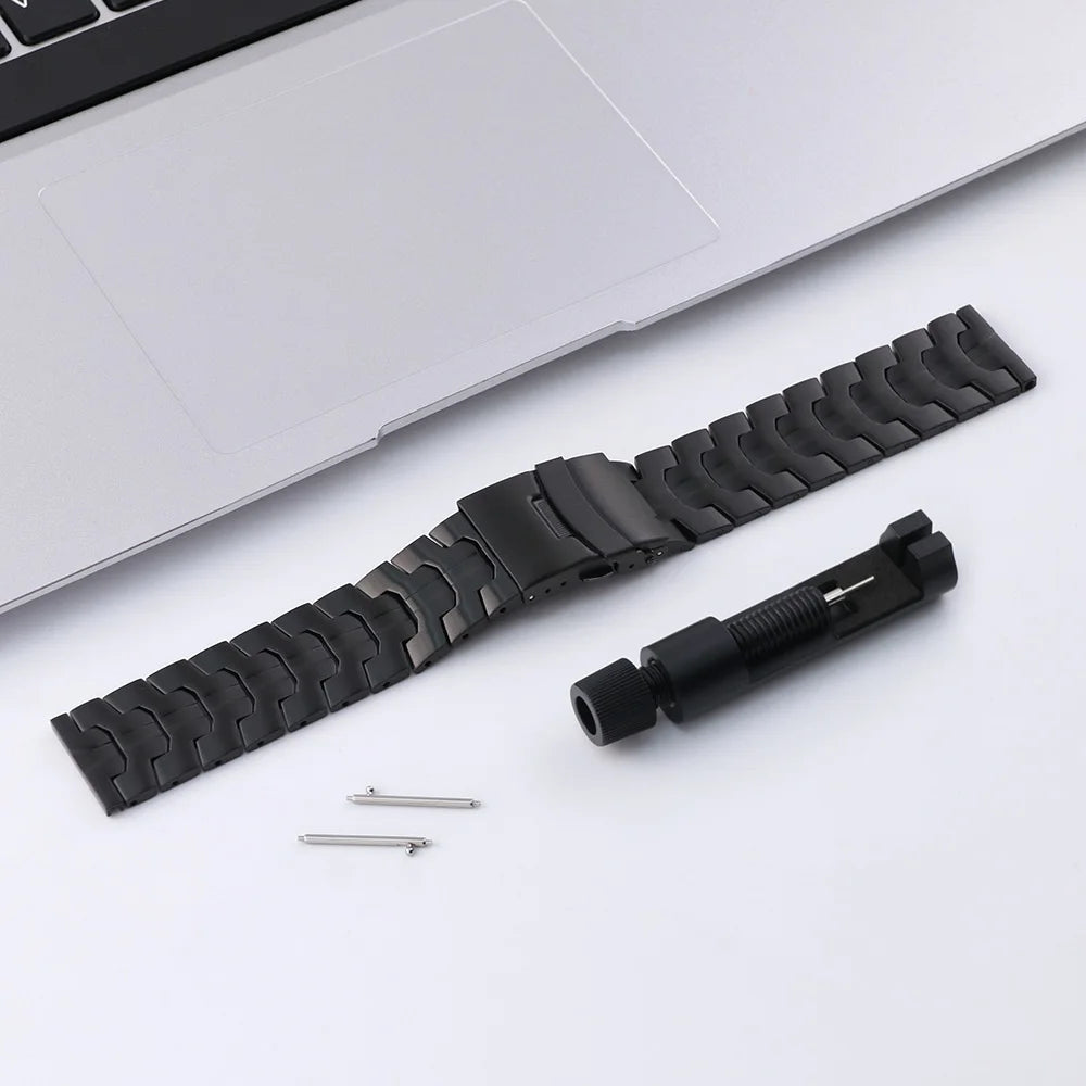 22mm 20mm Watch Band For Amazfit GTS/GTS 2/ GTS 2e/GTS 2mini/Active2 Xiaomi S4 S3 S2 Huawei Watch GT5/4 GT3 Stainless Steel Band