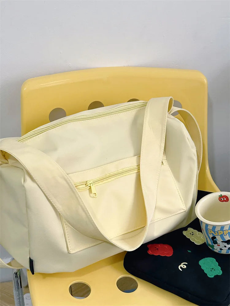 Large Crossbody Travel Tote Bags for Women 2024 Canvas Shoulder Messenger Bag Sports Yoga Satchels Fashion Woman Handbag