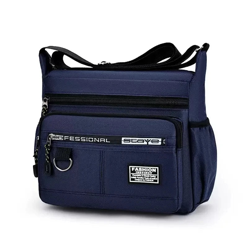 Men Crossbody Bag Single Shoulder Bags Big Capacity Commuter Storage Bag Fashion Multi-Pockets Business Travel Crossbody Bags