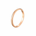 Durable Stackable Plain Band Rings 2MM Twist Design Thin Rings Minimalist Style Smooth Titanium Steel Rings Party Jewelry