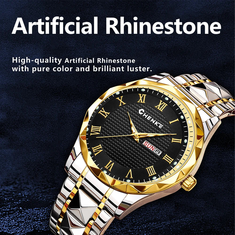 YaLaLuSi Stylish Men’s Bracelet Watch Casual Business and Elegant with Calendar and Clock – Perfect as a Gift