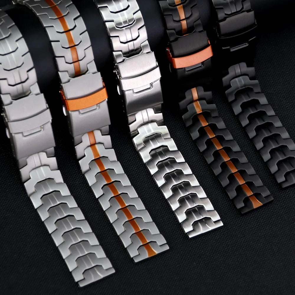 22mm 20mm Watch Band For Amazfit GTS/GTS 2/ GTS 2e/GTS 2mini/Active2 Xiaomi S4 S3 S2 Huawei Watch GT5/4 GT3 Stainless Steel Band