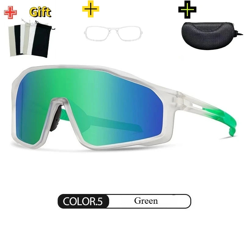 Myopia Premium Prescription Polarized Sports Sunglasses for Cycling, Driving & Running with Full UV Protection & Fashion Design