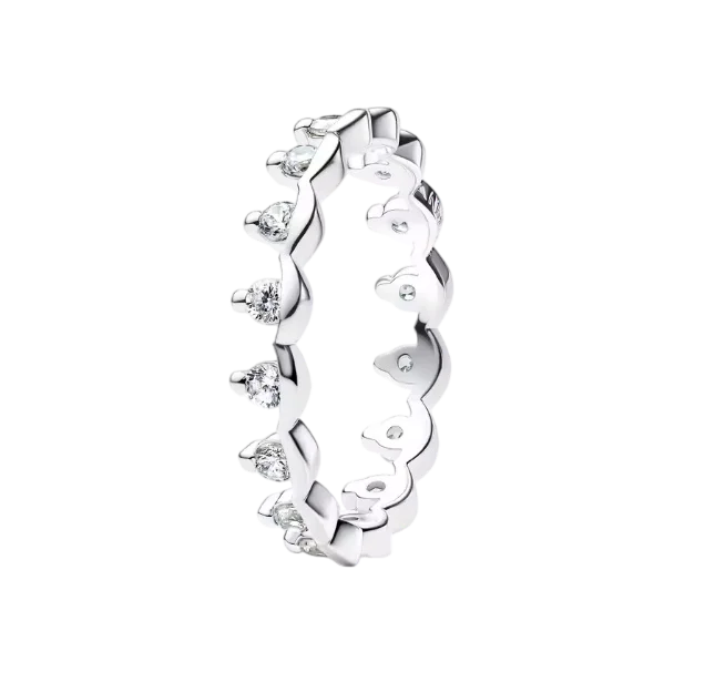 2026 Latest Multi Style Stackable Ring with Diamond Inlaid Love Peach Blossom Sun Moon Simple Ring Jewelry Women's Gift