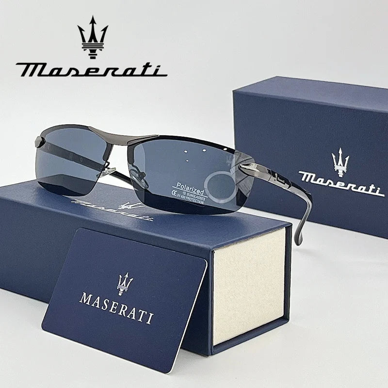 MASERATI Luxury Sunglasses High End for Men Women Polarized UV400 Driving Glasses Classic Style Premium Quality  Fashion Design