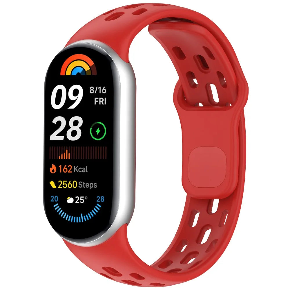 Soft TPU Strap Replacement Accessories Smart Watch Band Breathable Sport Bracelet Wristband Belt for Xiaomi Mi Band 10 9 8