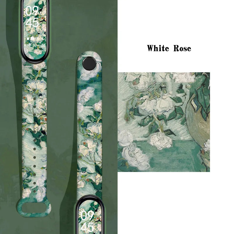 Wristband Bracelet Watchband 4 3 For Mi Band10 9 8 Bracelet Millet Strap Band MiBand 7 6 5 Smart Wriststrap Printing Accessories