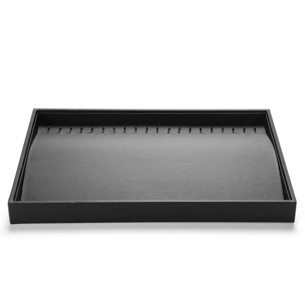 Stackable Jewelry Display Tray Multi Compartments Flat Bottom Bracelets Storage Organizer Wear-resistant Waterproof