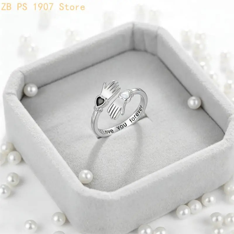 Charm Stackable Statement Rings With Hand Holding Detailing 55KA