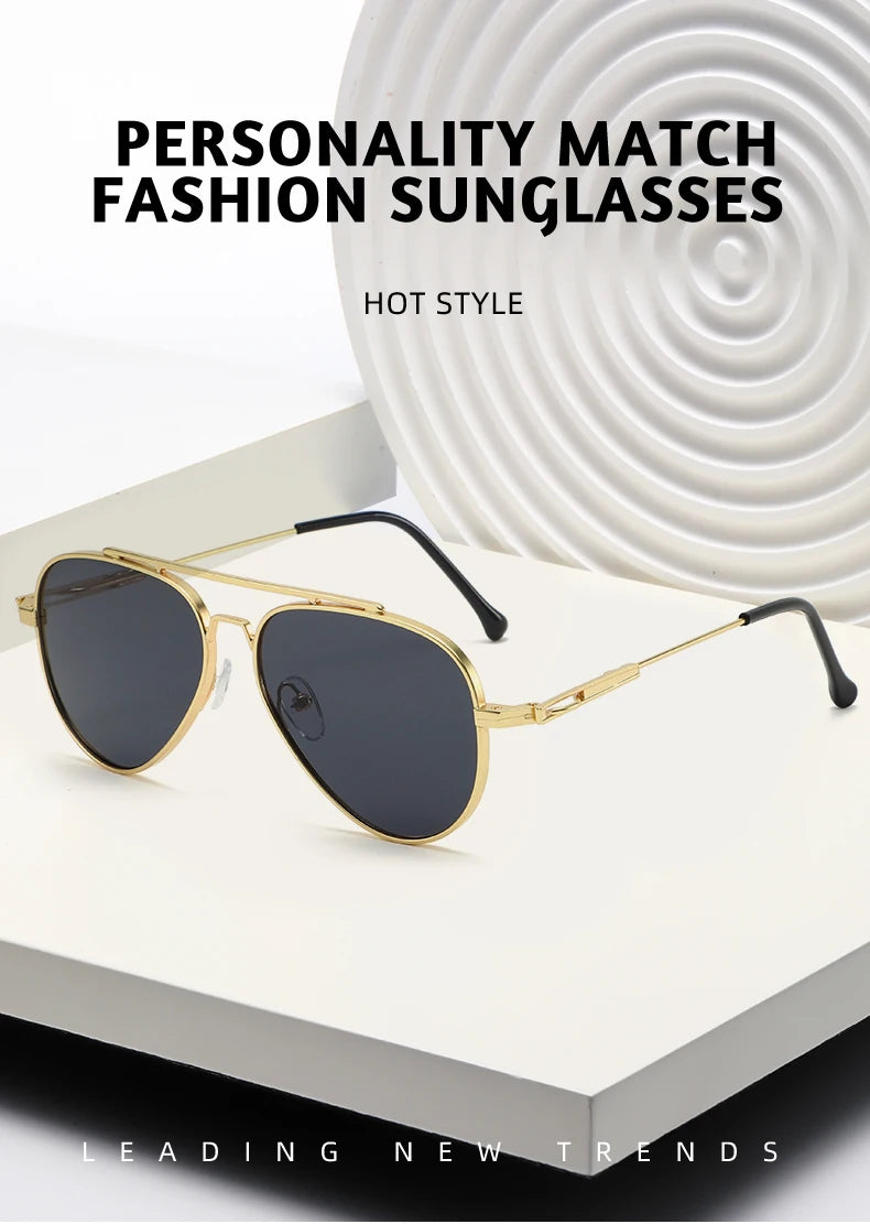 New Pilot Frame Sunglasses For Men's High-end Driving 2025 New Uv-proof Fashion Driving Sunglasses 2106