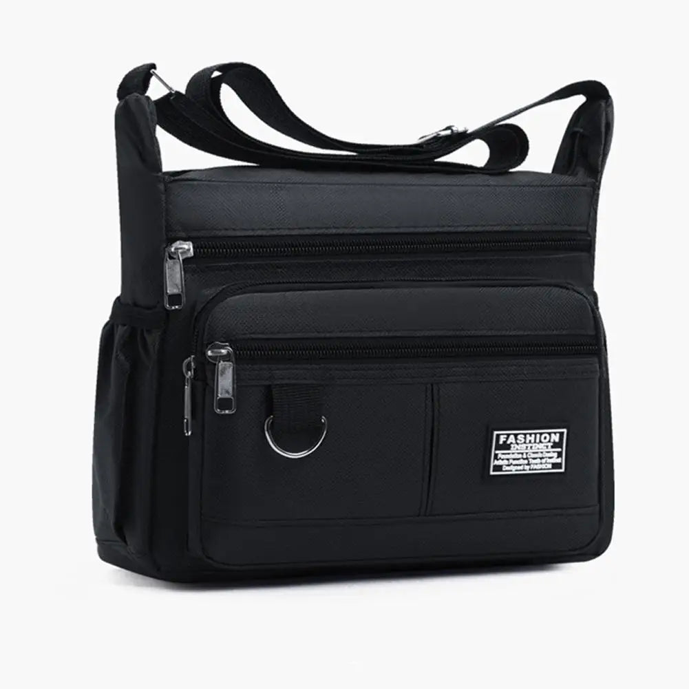 Mens Crossbody Bag Single Shoulder Bags Big Capacity Multi-Pockets Storage Bag Fashion Handbag Business Crossbody Bags