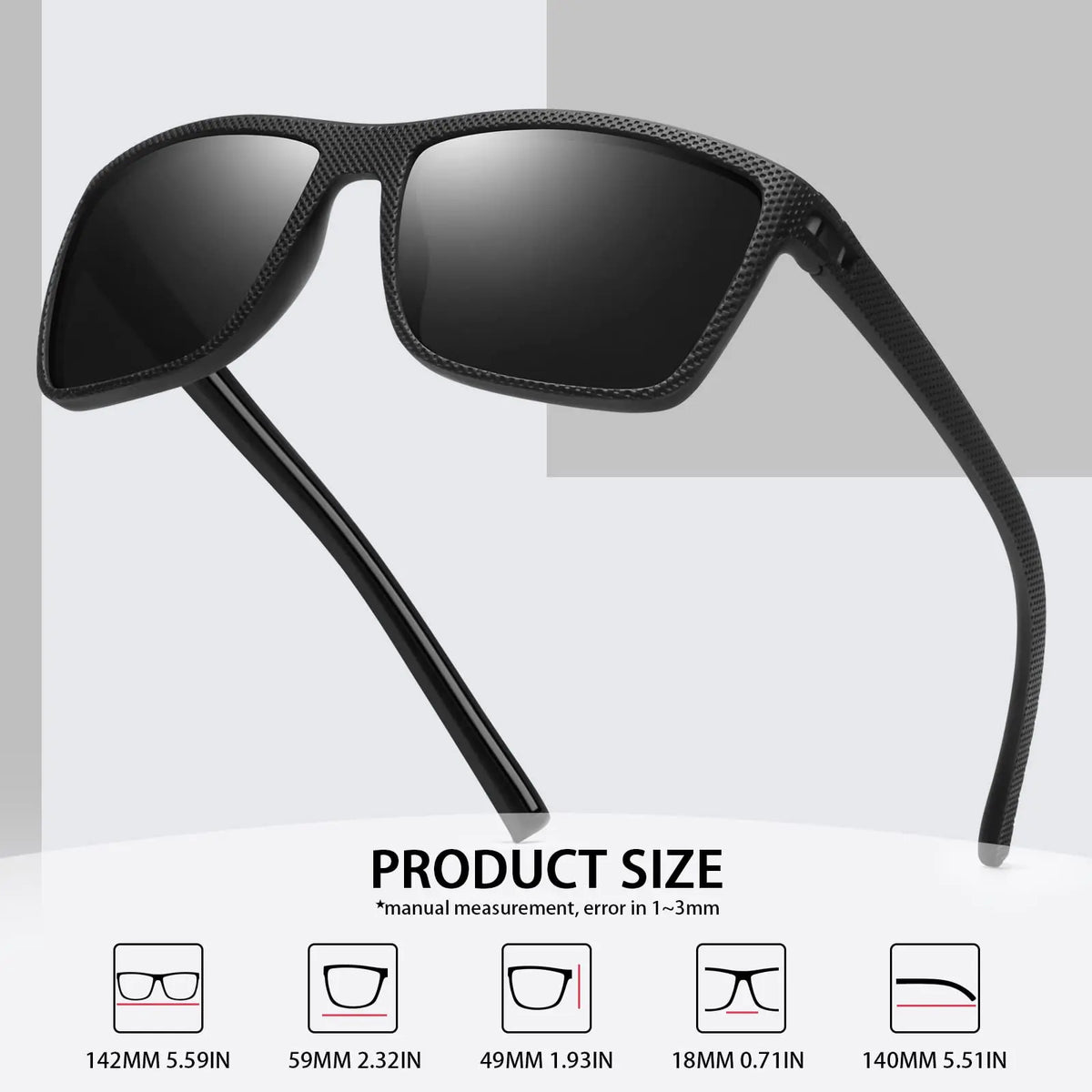 Premium Sports Sunglasses - Spring Hinge Design, UV400 Unisex Comfort Fit for Cycling, Fishing, Beach & Leisure