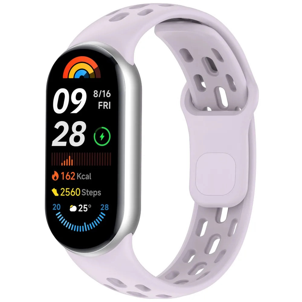 Soft TPU Strap Replacement Accessories Smart Watch Band Breathable Sport Bracelet Wristband Belt for Xiaomi Mi Band 10 9 8