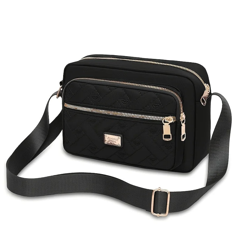 Women's Fashion Crossbody Bag Multi Layer Shoulder Bag Stylish Wallet Purse for Ladies