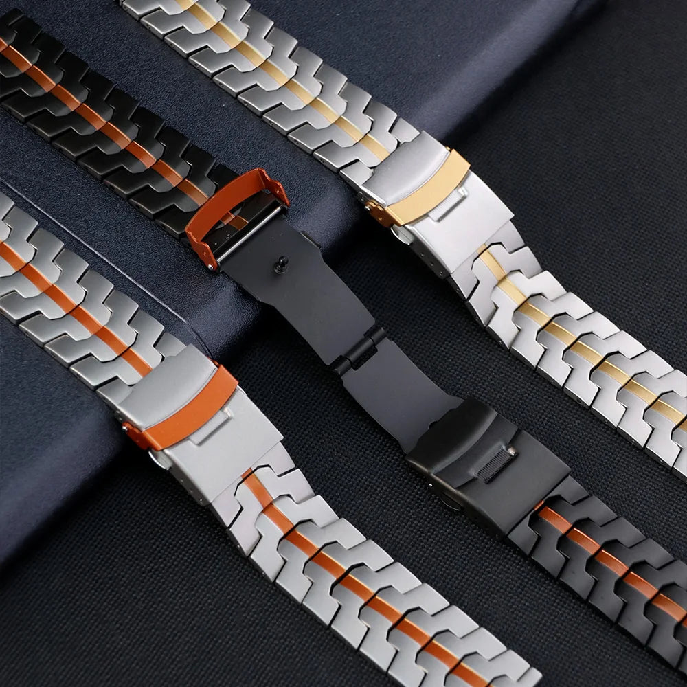 22mm 20mm Watch Band For Amazfit GTS/GTS 2/ GTS 2e/GTS 2mini/Active2 Xiaomi S4 S3 S2 Huawei Watch GT5/4 GT3 Stainless Steel Band