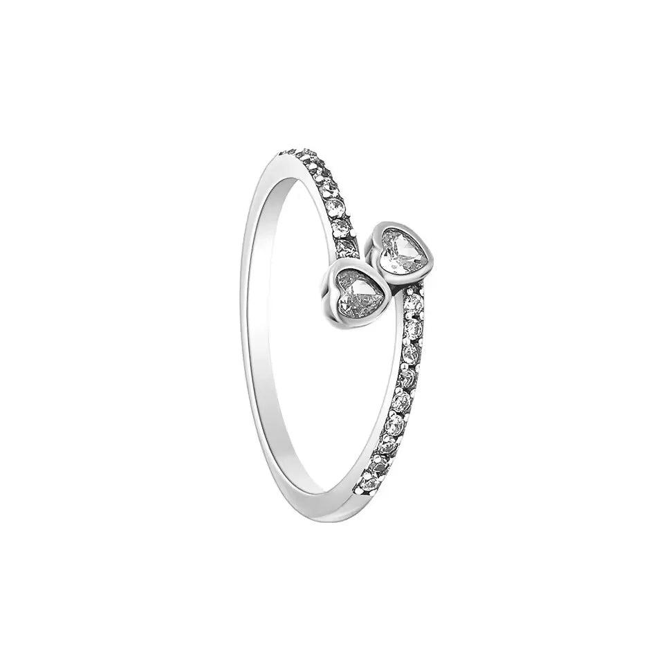 Classic Stackable Bowknot Rings for Women, Silver/Gold/Rose Gold Promise Rings, Fashion Wedding Engagement Band Jewelry Gift
