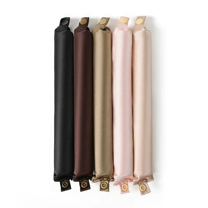 Heatless Curling Rod Headband – Satin Flexi Rods for Overnight Curls