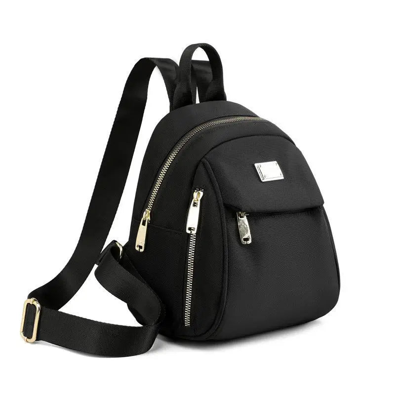New Design Women's Compact Backpack Crossbody Shoulder Bag Convertible Mini Oxford Fabric Lightweight Casual Outdoor Daypack