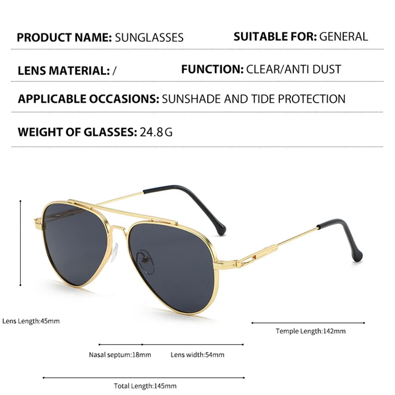 New Pilot Frame Sunglasses For Men's High-end Driving 2025 New Uv-proof Fashion Driving Sunglasses 2106