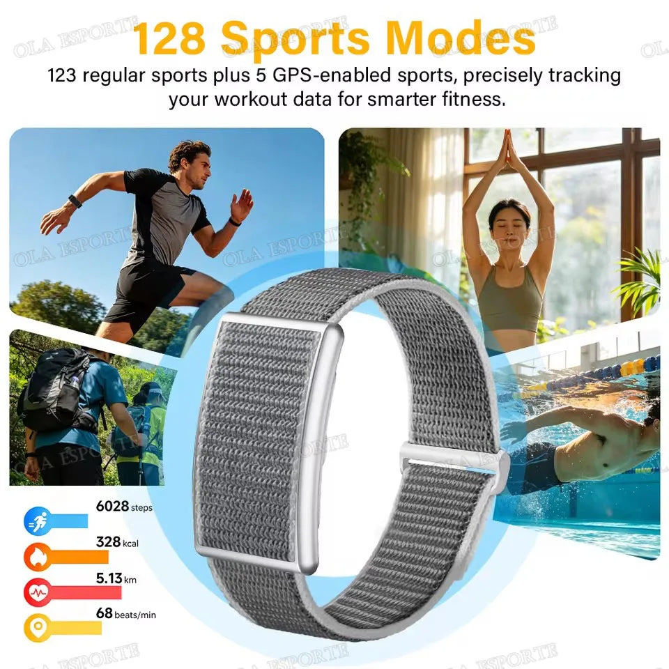 Smart Wristband Thin and Light Without Screen All Day Health Monitoring 128+ Sports Modes Waterproof Smart Bracelet Watch F107