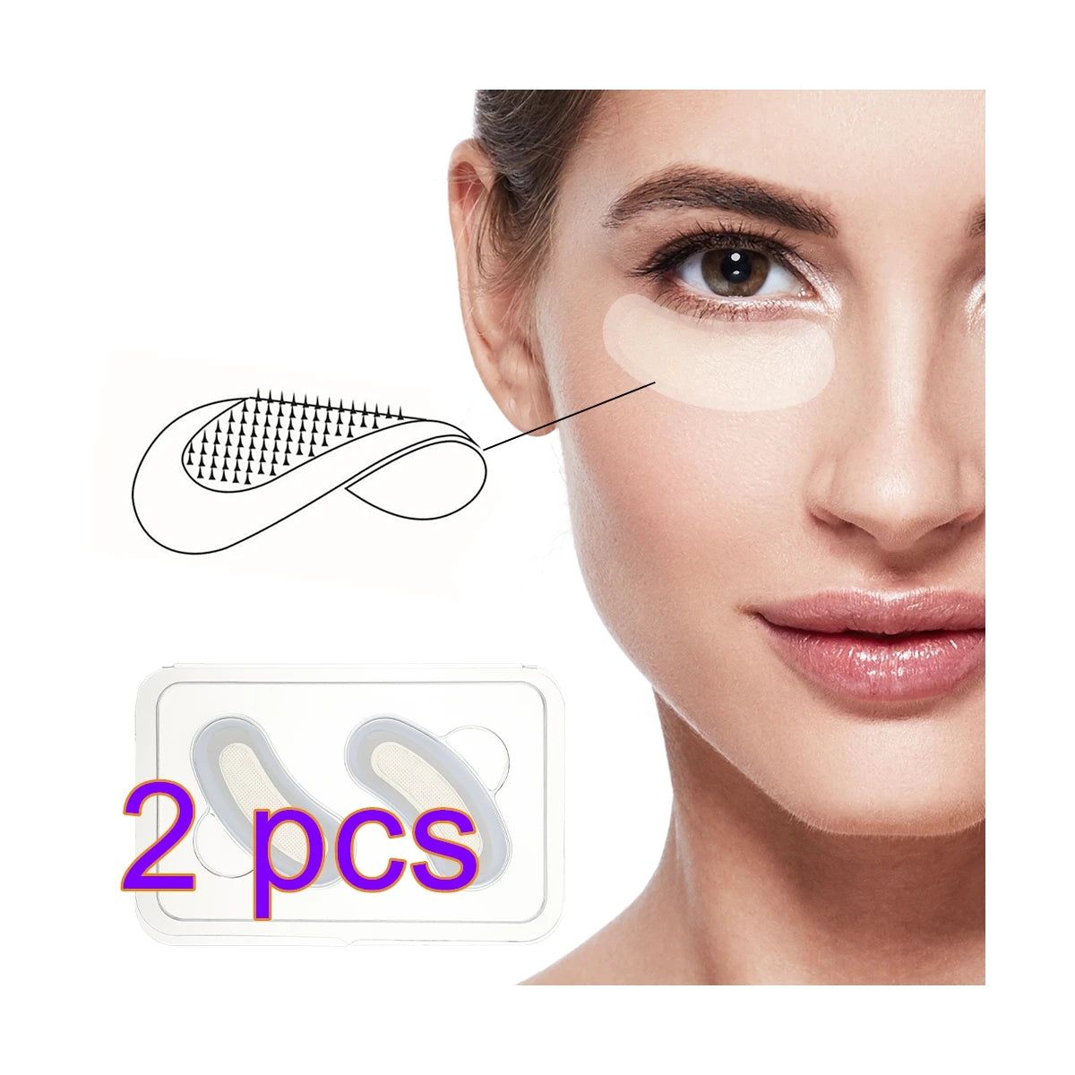 Hyaluronic Acid Microneedle Eye Patches Mask For Anti Aging Dark Circles Moisturizing Under Eye Gel Pads Skin Care