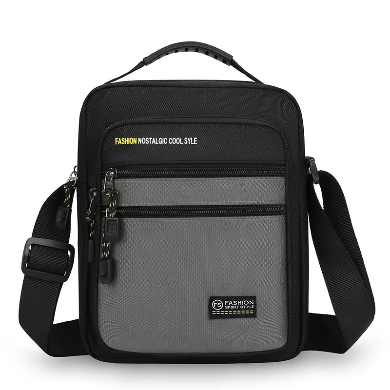 Men Crossbody Bag Single Shoulder Bags Big Capacity Storage Bag Fashion Multi-Pockets Business Crossbody Bags
