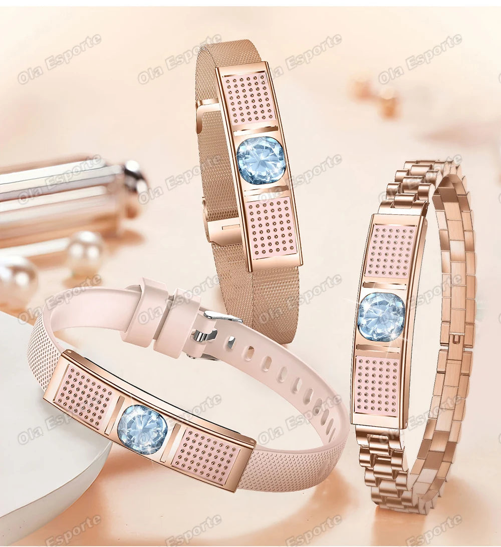 2026 New Fashion Women Smart Bracelet Sport Modes Fitness Tracker Heart Rate Health Monitor IP68 Waterproof Smart Watch Men Hw12