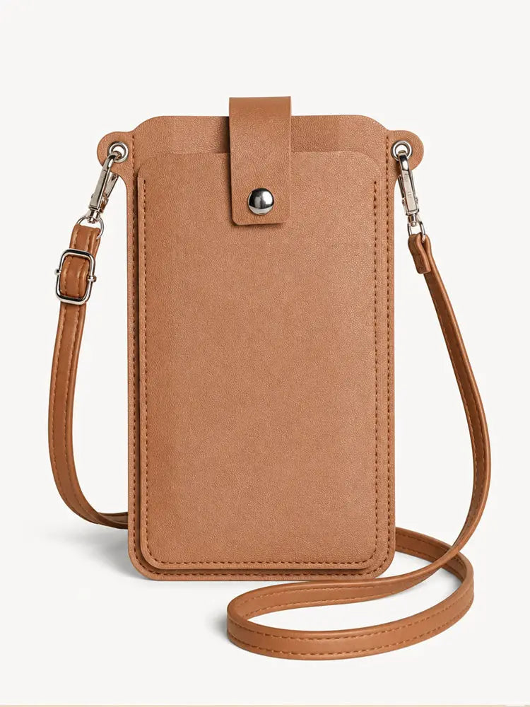 Multi Functional Crossbody Bags Women Mini PU Leather Shoulder Purses and for Girls Ladies Phone Simple Fashionable Solid Bag