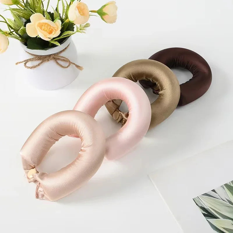 Heatless Curling Rod Headband – Satin Flexi Rods for Overnight Curls