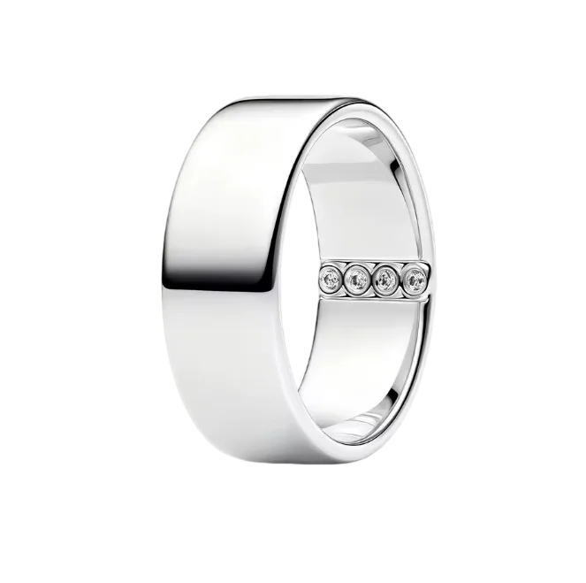 2026 Latest Multi Style Stackable Ring with Diamond Inlaid Love Peach Blossom Sun Moon Simple Ring Jewelry Women's Gift