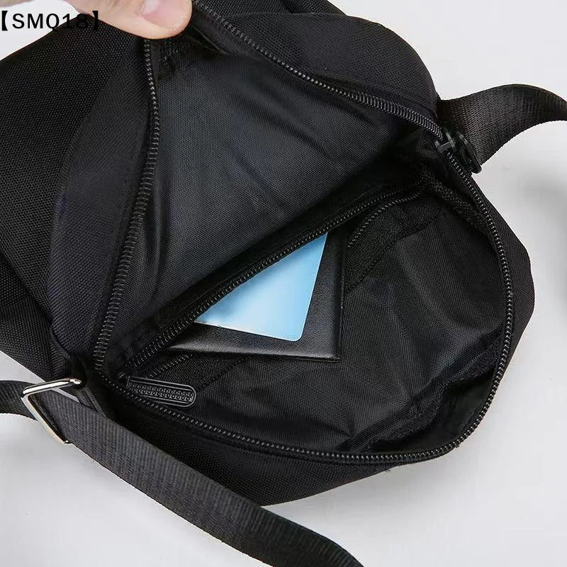 Men's And Women's Single-Shoulder Bags Crossbody Bags Solid-Colored Single-Shoulder Small Bag Lightweight Mobile Phone Bags【SMQ】