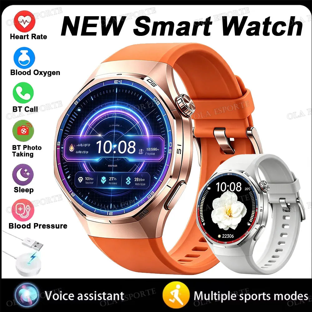 Business Smart Watch for Men HD Display Bluetooth Calling Fitness Tracker Heart Rate Sleep Monitor Stylish Wrist Watch 2026 ht22