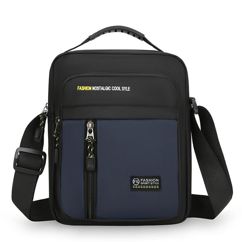 Men Crossbody Bag Single Shoulder Bags Big Capacity Storage Bag Fashion Multi-Pockets Business Crossbody Bags