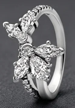 Original 925 Sterling Silver Ring Stackable Rings for Women Wedding Engagement Birthday Gift Jewelry