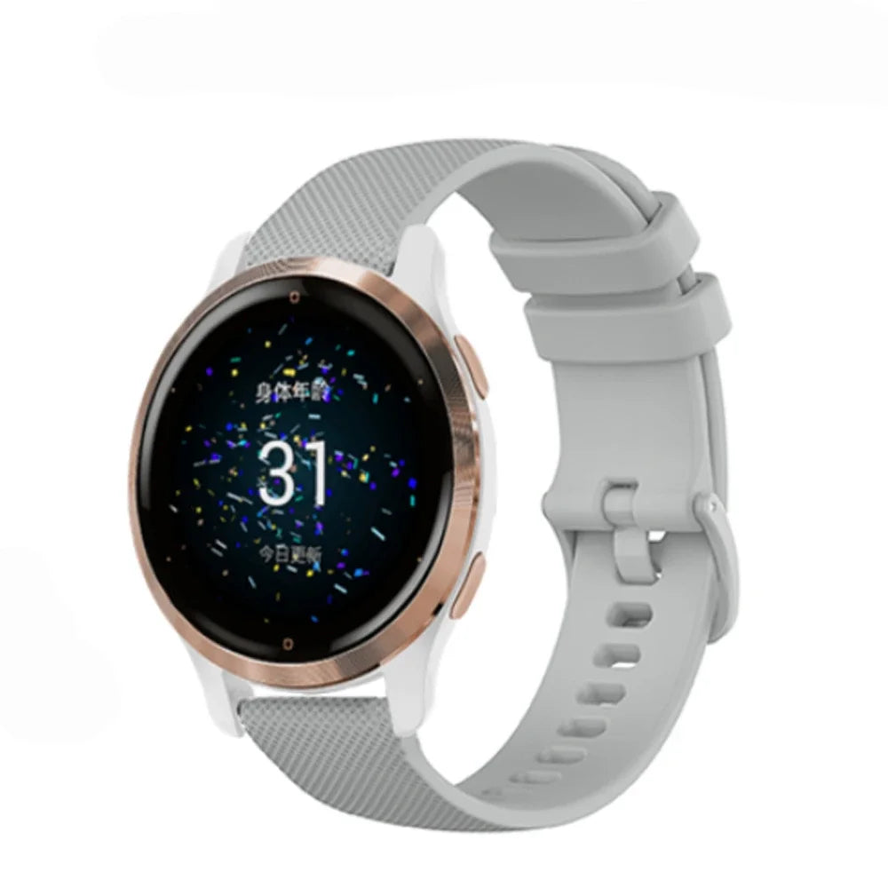 Smart Watch Band For Garmin Venu SQ 2s 3s 2 Plus/Forerunner 255s 265s 255 55 245 645 Vivoactive 3 4 4s 5 Silicone Bracelet Strap