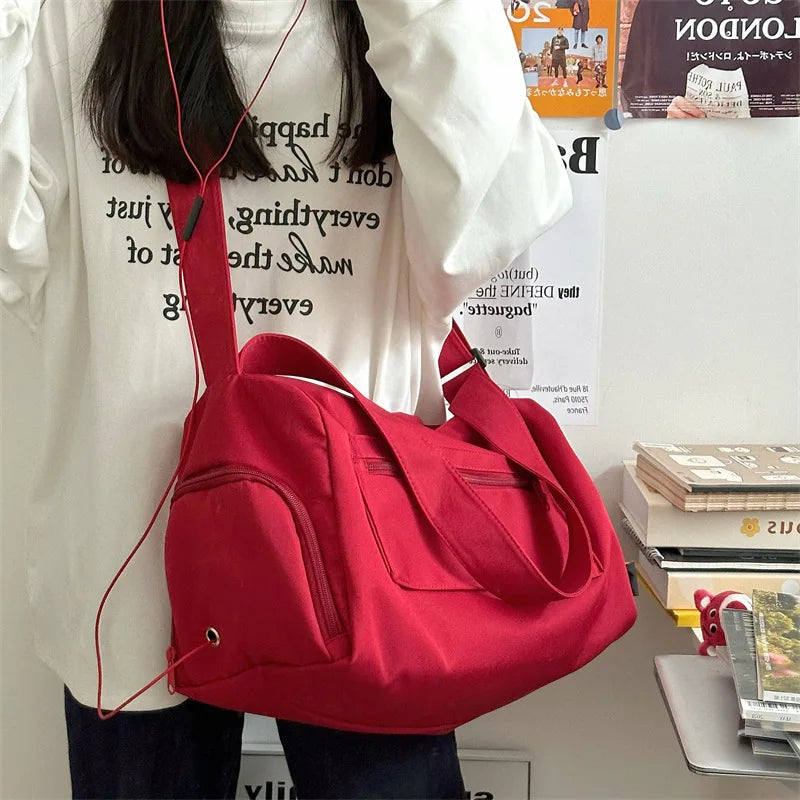 Large Crossbody Travel Tote Bags for Women 2024 Canvas Shoulder Messenger Bag Sports Yoga Satchels Fashion Woman Handbag
