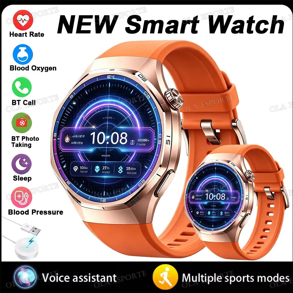 Business Smart Watch for Men HD Display Bluetooth Calling Fitness Tracker Heart Rate Sleep Monitor Stylish Wrist Watch 2026 ht22