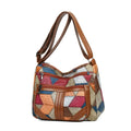 Chic Crossbody Bags for Women Stylish Stitching, Geometric Pattern, Multi Compartment Design with Zipper Closure, Travel Purse