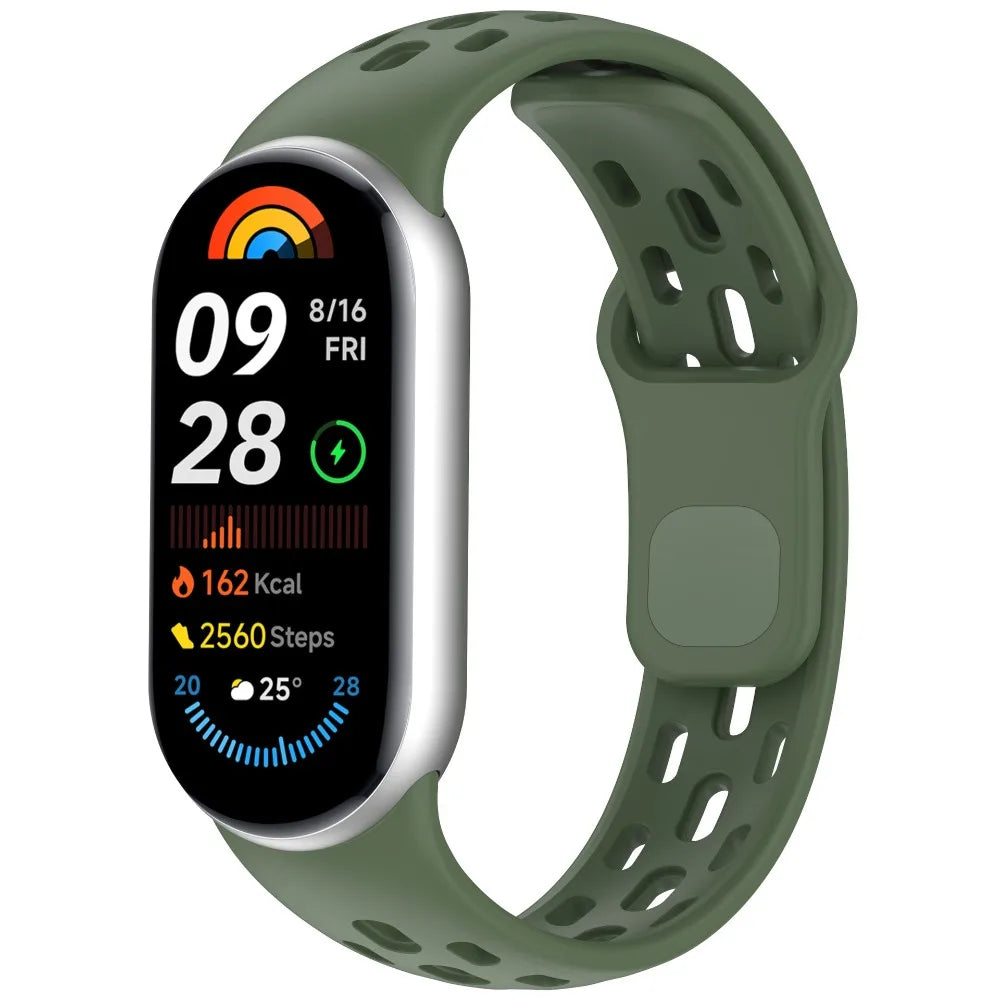 Soft TPU Strap Replacement Accessories Smart Watch Band Breathable Sport Bracelet Wristband Belt for Xiaomi Mi Band 10 9 8